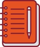 Notebook And Pen Vector Icon