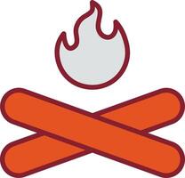 Camp Fire Vector Icon