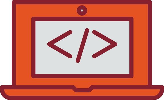 codificación computadora vector icono