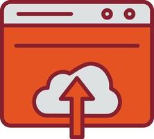 Upload Web Vector Icon
