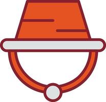 icono de vector de sombrero de camping