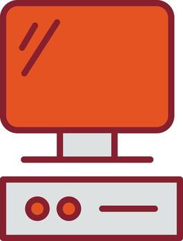 icono de vector de computadora