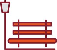 Relaxation Bench Vector Icon