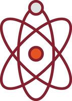 icono de vector de átomo