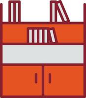 Book Shelf Vector Icon