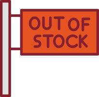 Out of Stock Vector Icon