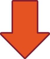 Down Vector Icon