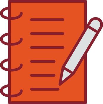 Spring Notebook Vector Icon