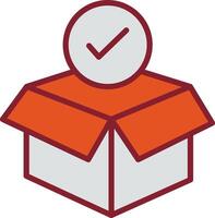 Package Receiving Vector Icon