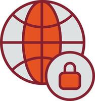 Worldwide Security Vector Icon