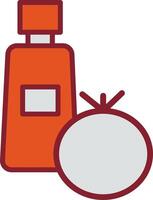 Tomato Ketchup Vector Icon