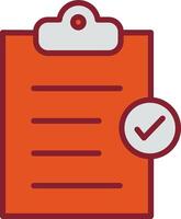 Booking Checklist Vector Icon