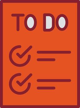 Today to Done Checklist Vector Icon