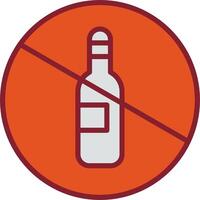 No Drinking Vector Icon