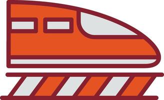 icono de vector de tren