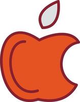 manzana logo vector icono