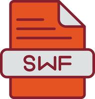 icono de vector de swf