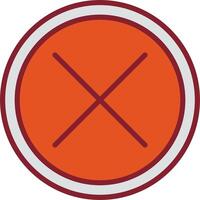 Do Not Cross Vector Icon