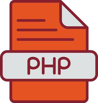 icono de vector de php