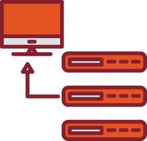 icono de vector de base de datos