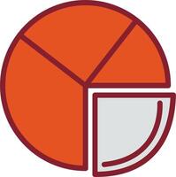 Pie Chart Analysis Vector Icon
