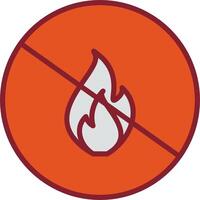 Danger of Flame Vector Icon