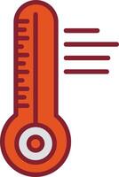 icono de vector de temperatura