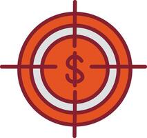 Economic Target Vector Icon