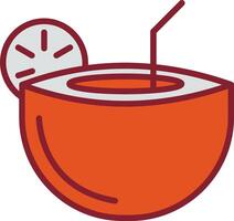 Coconut Drink Vector Icon