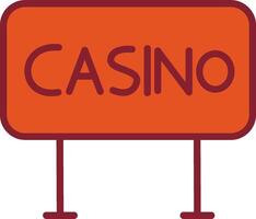 Casino Sign Vector Icon