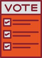 Ballot Paper Vector Icon