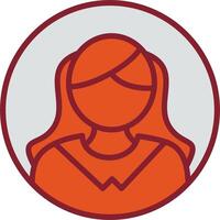 Female Profile Vector Icon