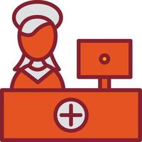 Hospital Reception Vector Icon