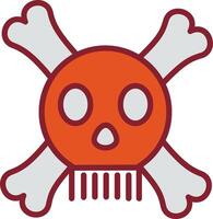 icono de vector de signo de muerte