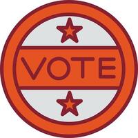 Vote Sticker Vector Icon