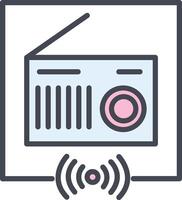 icono de vector de radio