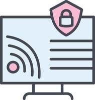 Wifi Security Vector Icon