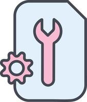 Document Setting Vector Icon