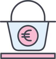 Euro Basket Vector Icon