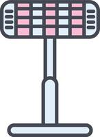 Infrared Heater Vector Icon