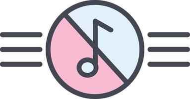 Music Disabled Vector Icon