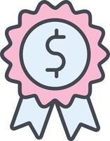 Dollar Badge Vector Icon