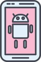 icono de vector de Android