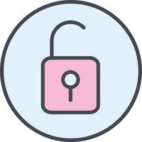 Open Lock II Vector Icon