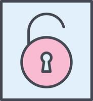 Open Lock I Vector Icon