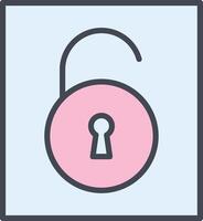 Open Lock I Vector Icon