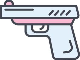 icono de vector de pistola