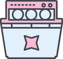 Dishwasher Vector Icon