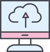 Cloud Backup Vector Icon