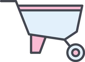 Wheelbarrow Vector Icon